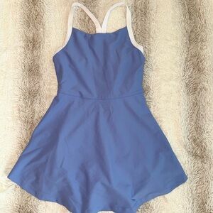 Old Navy Girls Active Wear Blue & White Athletic Dress
